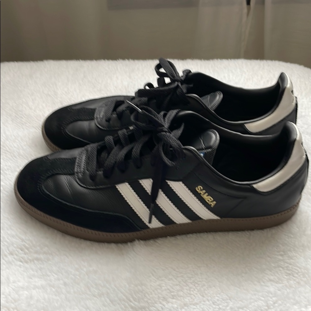 Adidas Samba Sneakers - Black and White - Used